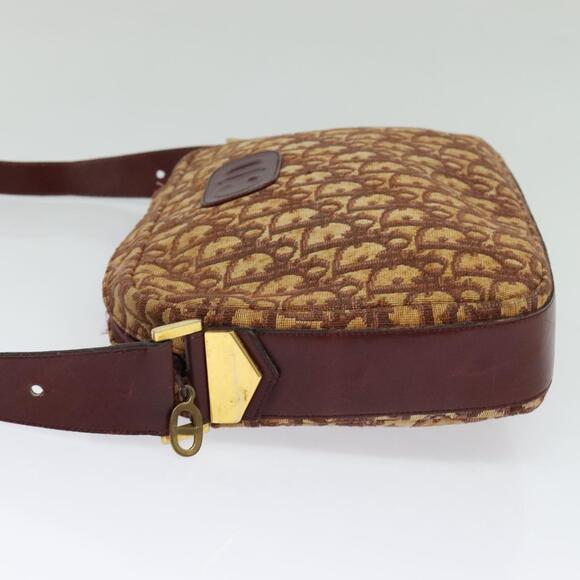 DIOR Trotter Canvas Shoulder Bag Red Gold - Picture 4 of 11